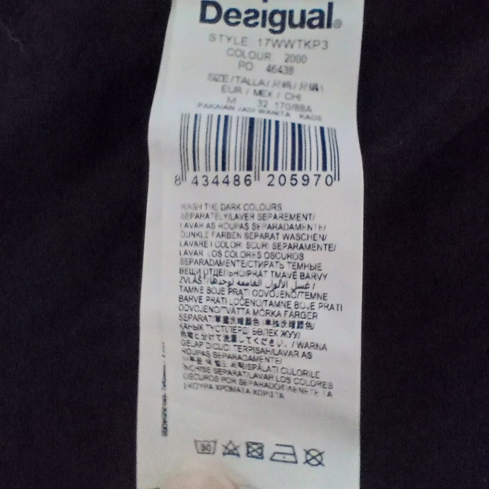 Desigual Womens‎ Floral Tunic Top Size Medium 3/4 Sleeve Boho Artsy Fairycore - Picture 12 of 16